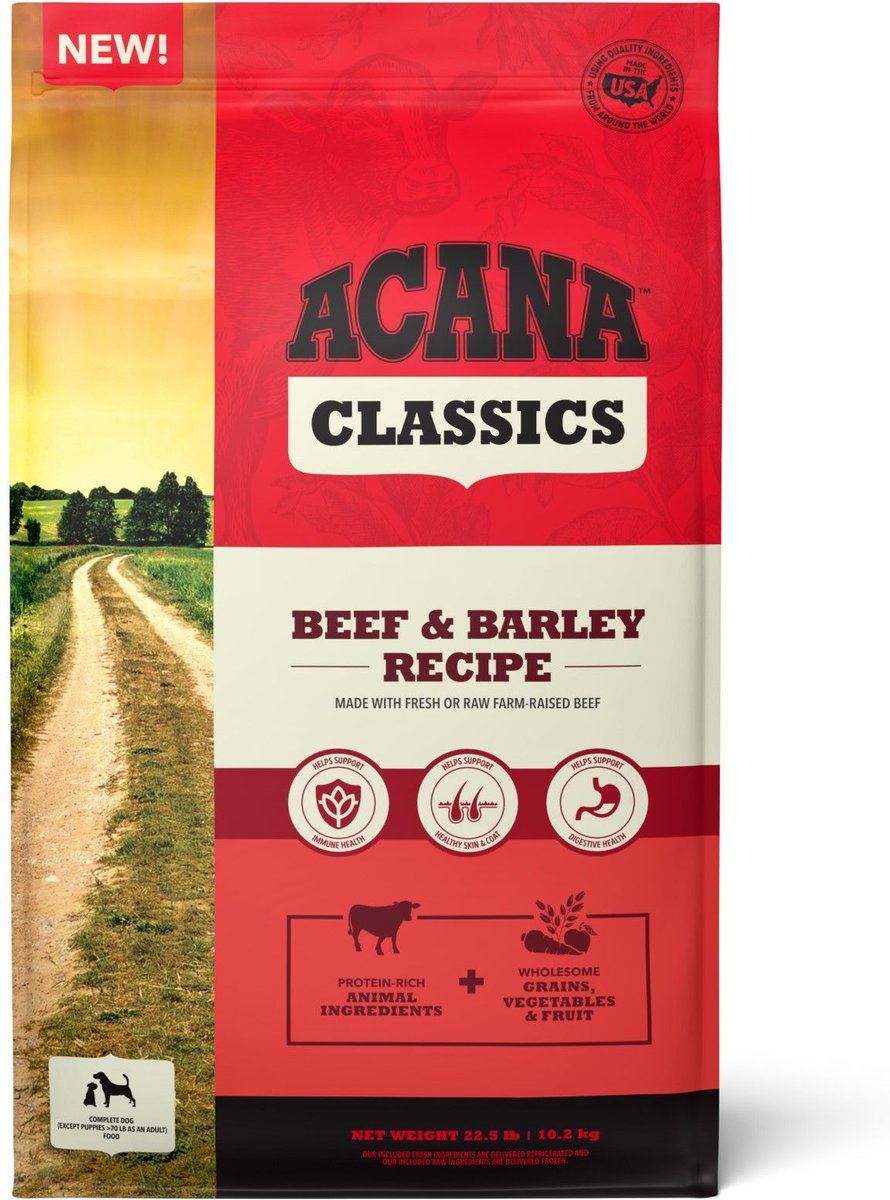 Acana Classics Beef & Barley Recipe Dog Food