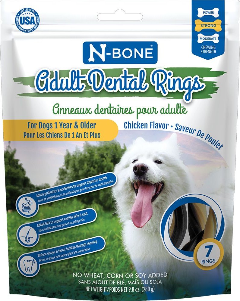 N-Bone Dental Ring Dog Treats (Chicken Flavor)