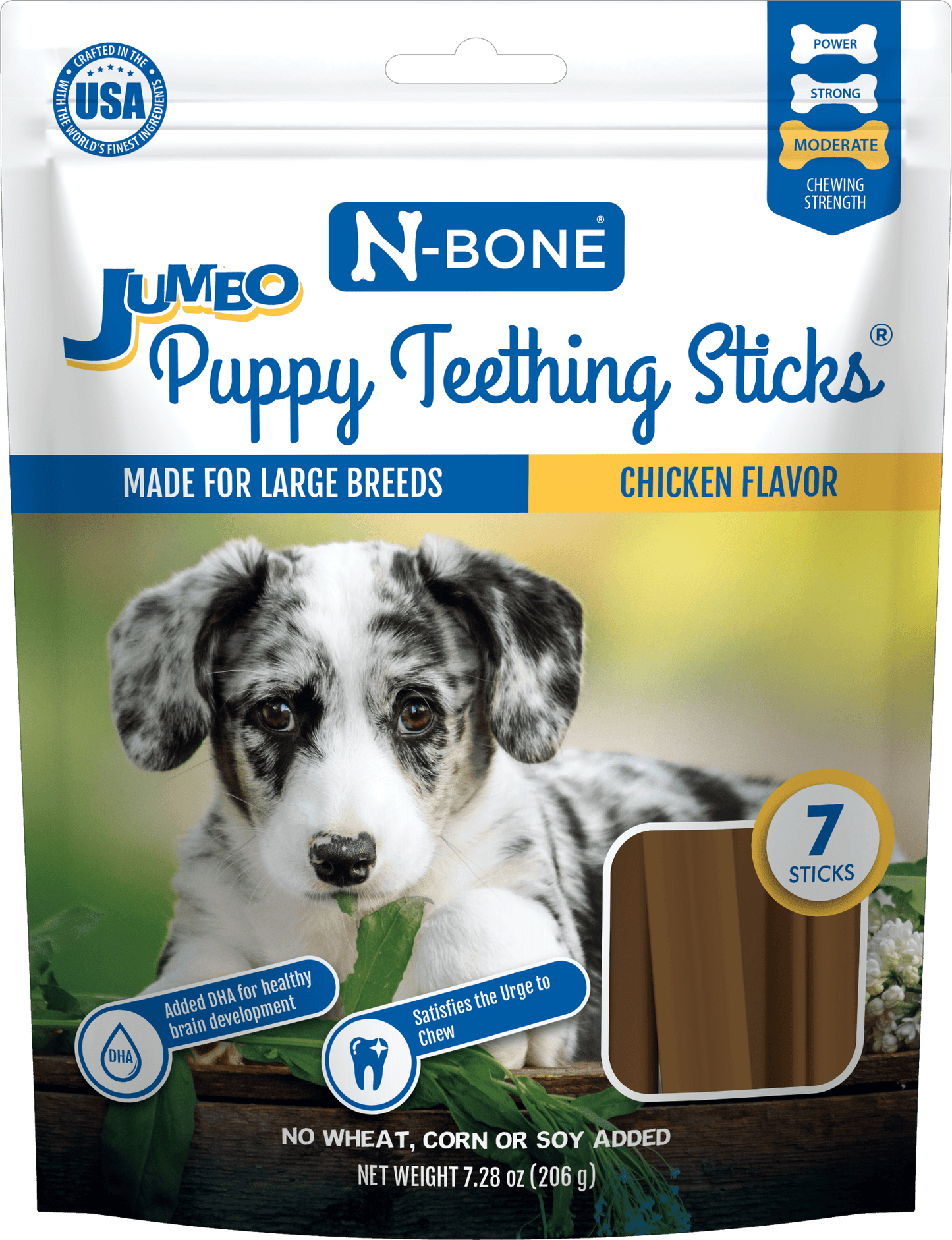 N-Bone® Jumbo Puppy Teething Sticks (Chicken)